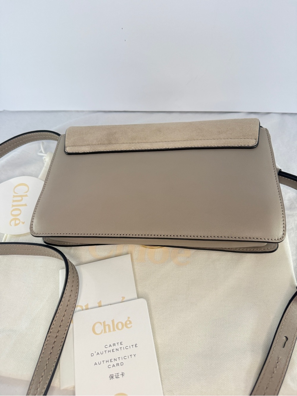 Chloé Small Faye Bag Motty Grey - NWT New With Dust Bag & Cards - Picture 5 of 11